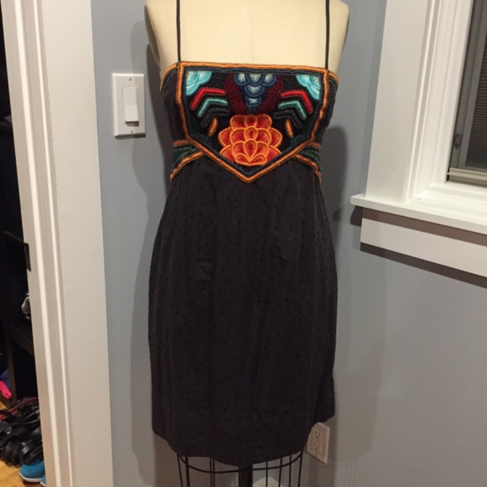 French Connection Hydra Fully Beaded Dress Size 10